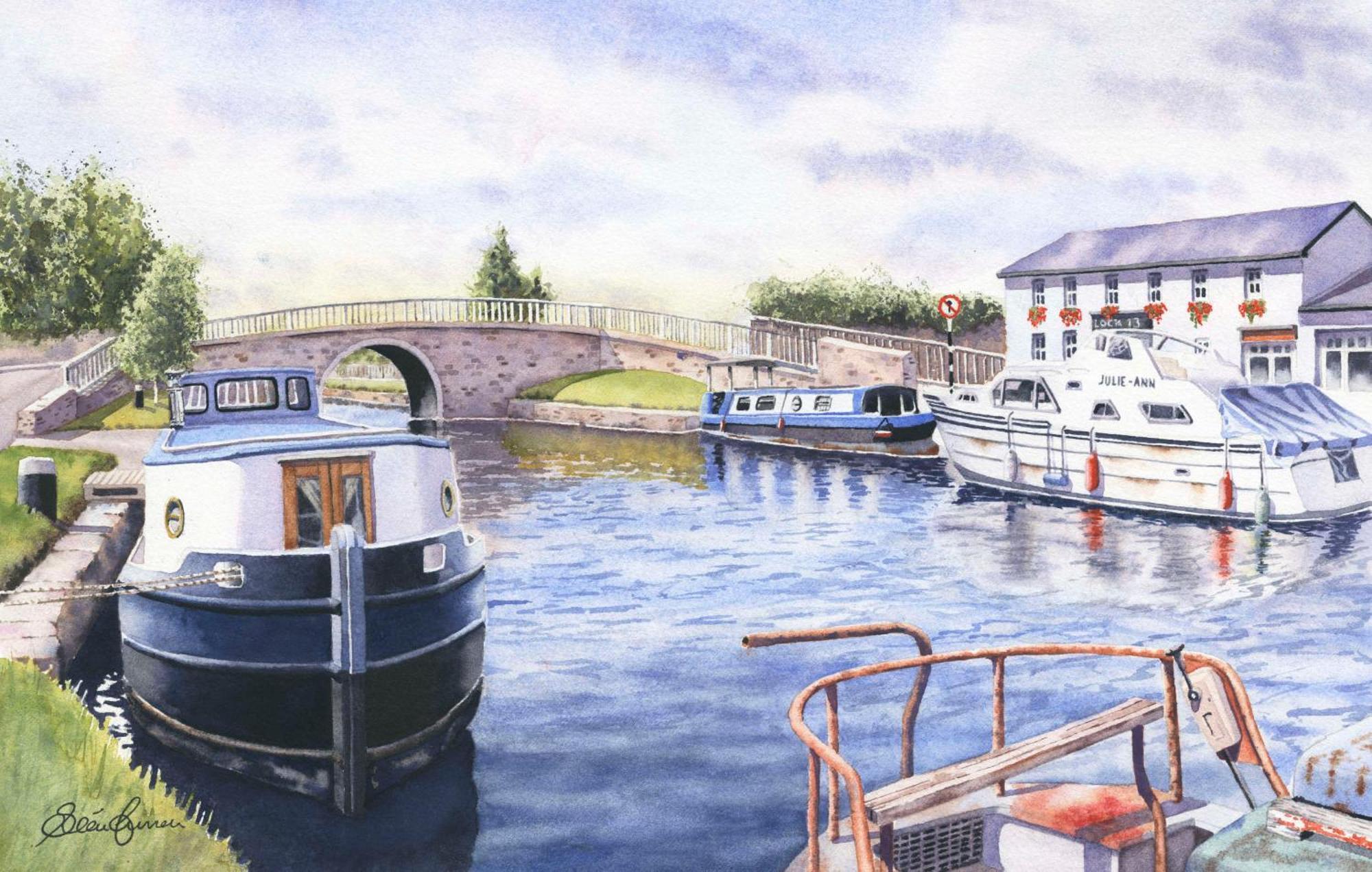 Roisin Dubh Houseboat Hotell Sallins Eksteriør bilde